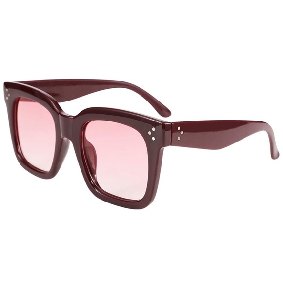 RIO WINE GRADIENT RETRO OVERSIZED SHADES *NWT* main image 5